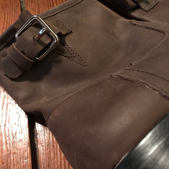 GAP buckle moto boot leather ankle boots - Picture 2 of 3